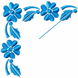 Flowers And Tree Embroidery Design 11